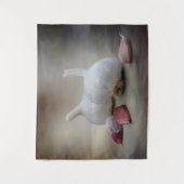 Rustic Farmhouse Kitchen Garlic Food Photography Wandkleed (Voorkant)