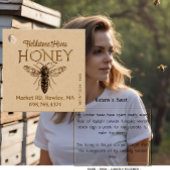 Rustic Farmhouse Kraft Honey  Queen Bee Bedankjes Labels