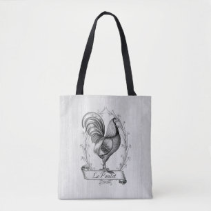 Rustic Farmhouse Land French Hand Drawn Tote Bag