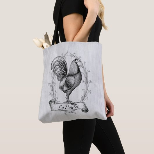 Rustic Farmhouse Land French Hand Drawn Tote Bag (Dichtbij)