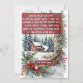 Rustic Farmhouse Magic Christmas Country Berries  Feestdagenkaart (Achterkant)
