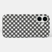 Rustic Farmhouse Monochrome Buffalo Check Geometri Case-Mate iPhone Case (Achterkant (horizontaal))