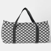 Rustic Farmhouse Monochrome Buffalo Check Geometri Plunjezak (Voorkant)