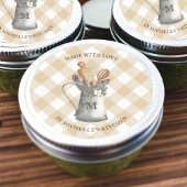 Rustic Farmhouse Monogram Ronde Sticker