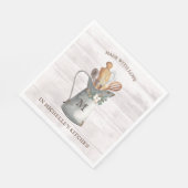 Rustic Farmhouse Name Paper Servet (Hoek)