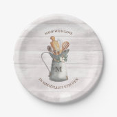 Rustic Farmhouse Name Papieren Bordje (Voorkant)