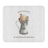 Rustic Farmhouse Name Snijplank (Voorkant)