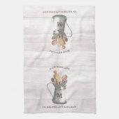 Rustic Farmhouse Name Theedoek (Verticaal)