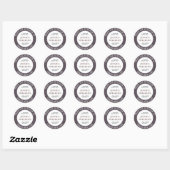 Rustic Farmhouse Personalized Baking Gift Ronde Sticker (Vel)