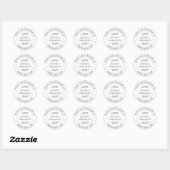 Rustic Farmhouse Personalized Baking Gift Ronde Sticker (Vel)