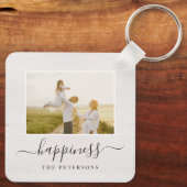 Rustic Farmhouse Persoonlijke foto Sleutelhanger (Achterkant)