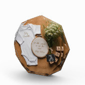 Rustic farmhouse Pregnancy Announcement keepsake  Fotoblokken (Rechts)