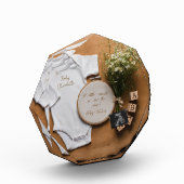 Rustic farmhouse Pregnancy Announcement keepsake  Fotoblokken (Links)