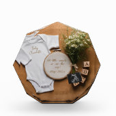Rustic farmhouse Pregnancy Announcement keepsake  Fotoblokken (Voorkant)