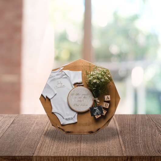 Rustic farmhouse Pregnancy Announcement keepsake  Fotoblokken