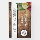 Rustic Farmhouse Produce Boerderij Business Banner (Verticaal)