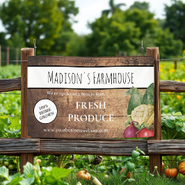 Rustic Farmhouse Produce Boerderij Business Banner
