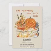 Rustic Farmhouse Pumpkins New Porch Moving Aankondiging (Voorkant)