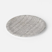 Rustic Farmhouse Shabby Chic White Wood Decorative Papieren Bordje (Gekanteld)