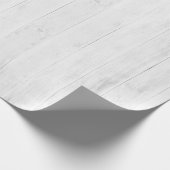 Rustic Farmhouse Shiplap Painted White Wood 2 Gift Cadeaupapier (Hoek)