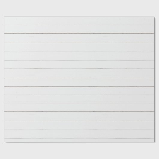 Rustic Farmhouse Shiplap Painted White Wood Gift Cadeaupapier (Vlak)