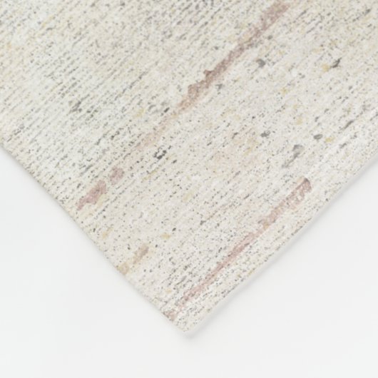 Rustic Farmhouse Style Monogramed Familienaam Fleece Deken (Hoek)