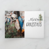 Rustic Farmhouse Truck Christmas Wenskaart Feestdagen Kaart (Binnen)