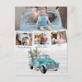 Rustic Farmhouse Truck | Clothespin Photo Collage Briefkaart