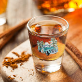 Rustic Farmhouse Truck | Kerst van monogram Shot Glas