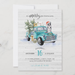 Rustic Farmhouse Truck | Kerstfeestdag Kaart