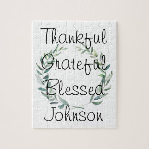 Rustic Farmhouse Waterverf Magnolia Wreatdesign Legpuzzel