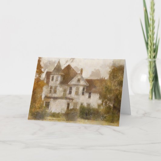 Rustic Farmhouse Wenskaart Kaart (Voorkant)