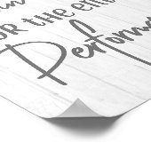 Rustic Farmhouse White Wood Gelieve te blijven zit Poster (Hoek)