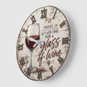 Rustic Farmhouse Wine Lover Gift Grote Klok (Hoek)
