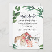 Rustic Farmyard Barnyard Baby shower Uitnodiging (Voorkant)