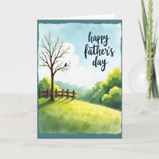 Rustic Fathers Day Fence Card Kaart