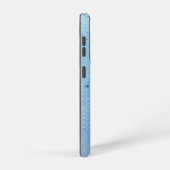 Rustic Faux Blue Leather Samsung Galaxy Hoesje (Rechterkant)