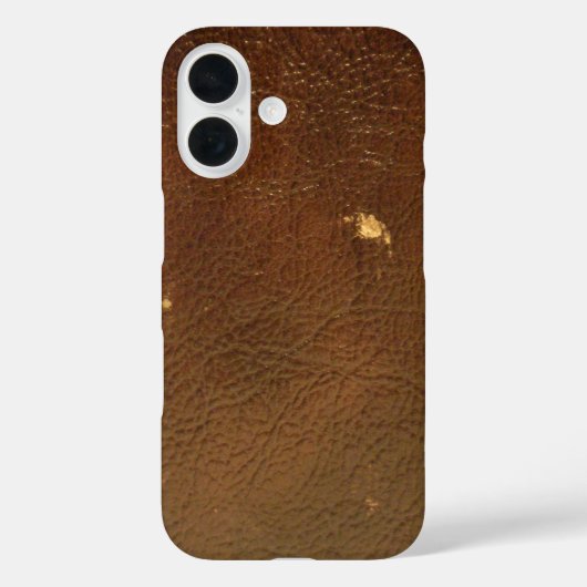 Rustic Faux Brown Leather Case-Mate iPhone Case (Achterkant)