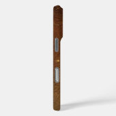 Rustic Faux Brown Leather Case-Mate iPhone Case (Achterkant / Rechts)