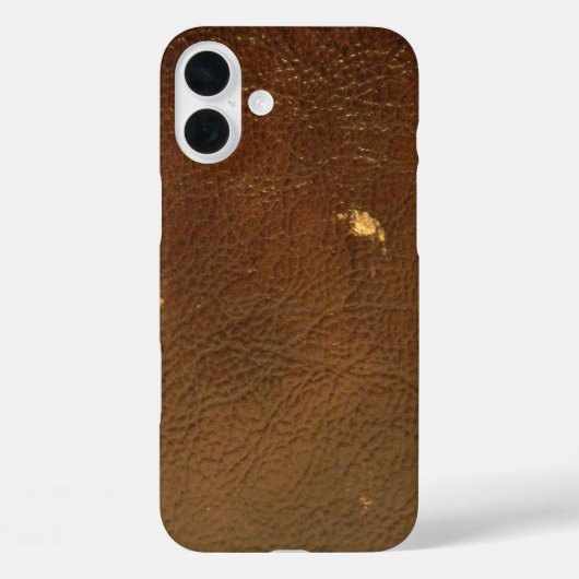 Rustic Faux Brown Leather Case-Mate iPhone Case (Achterkant)