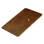 Rustic Faux Brown Leather Magneet (Linkerzijde)