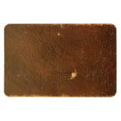 Rustic Faux Brown Leather Magneet (Horizontaal)