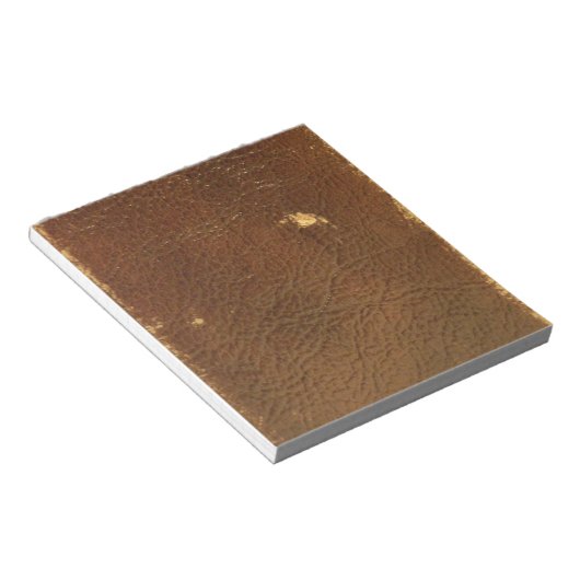 Rustic Faux Brown Leather Notitieblok (Schuin)