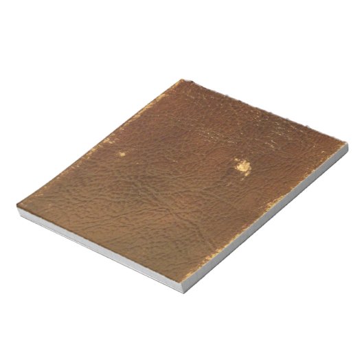 Rustic Faux Brown Leather Notitieblok (Linkerzijde)