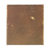 Rustic Faux Brown Leather Notitieblok (Voorkant)