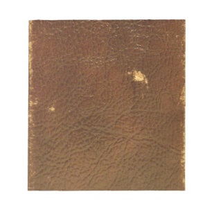 Rustic Faux Brown Leather Notitieblok
