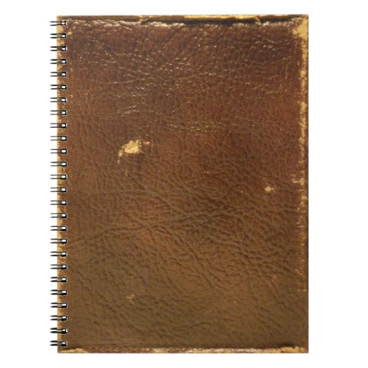 Rustic Faux Brown Leather Notitieboek (Voorkant)