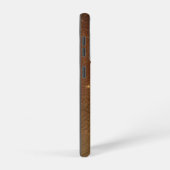 Rustic Faux Brown Leather Samsung Galaxy Hoesje (Rechterkant)