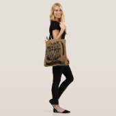 Rustic Faux Burlap Bean Sack Tote Bag (Op model)