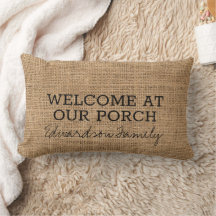 Rustic faux burlap heet de familie van de porselei